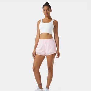 HALARA High Waisted Contrast Mesh 2-in-1 Shorts - Size Large